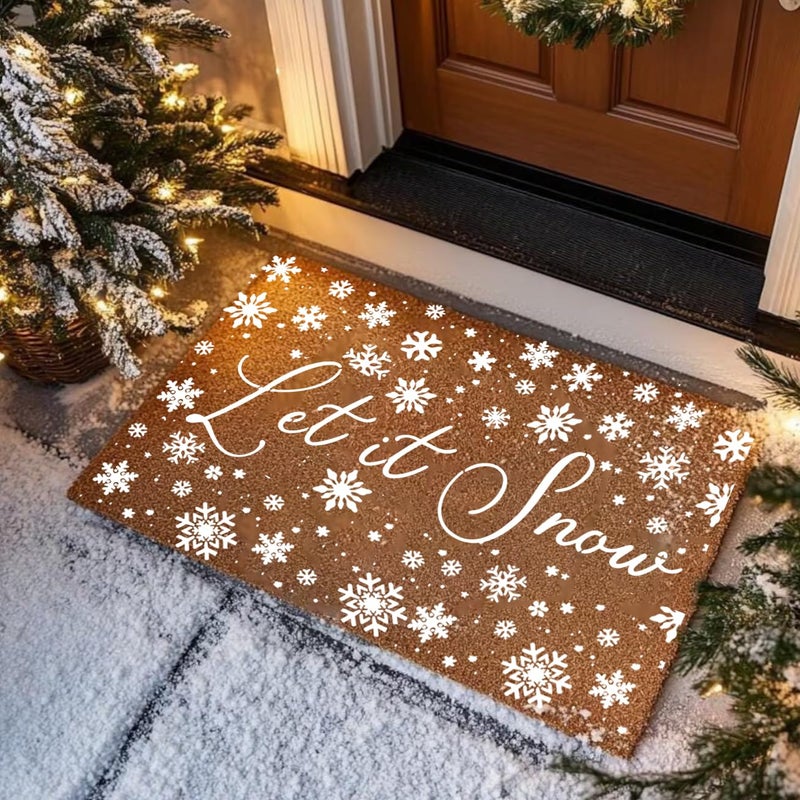 zosylley Christmas Stencils for Door Mats 23.6?Christmas Doormat Stencils for Crafts Reusable Holiday Stencil for Doormats Wood Fabrics Decor - Image 5